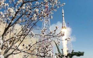Андрей Масалович Байконур Старт Союз МС-27 апрель 2025